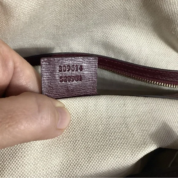 GUCCI Purple Calfskin Heartbeat Print Nice Dome ULTRA RARE Satchel Shoulder Bag - Picture 11 of 15